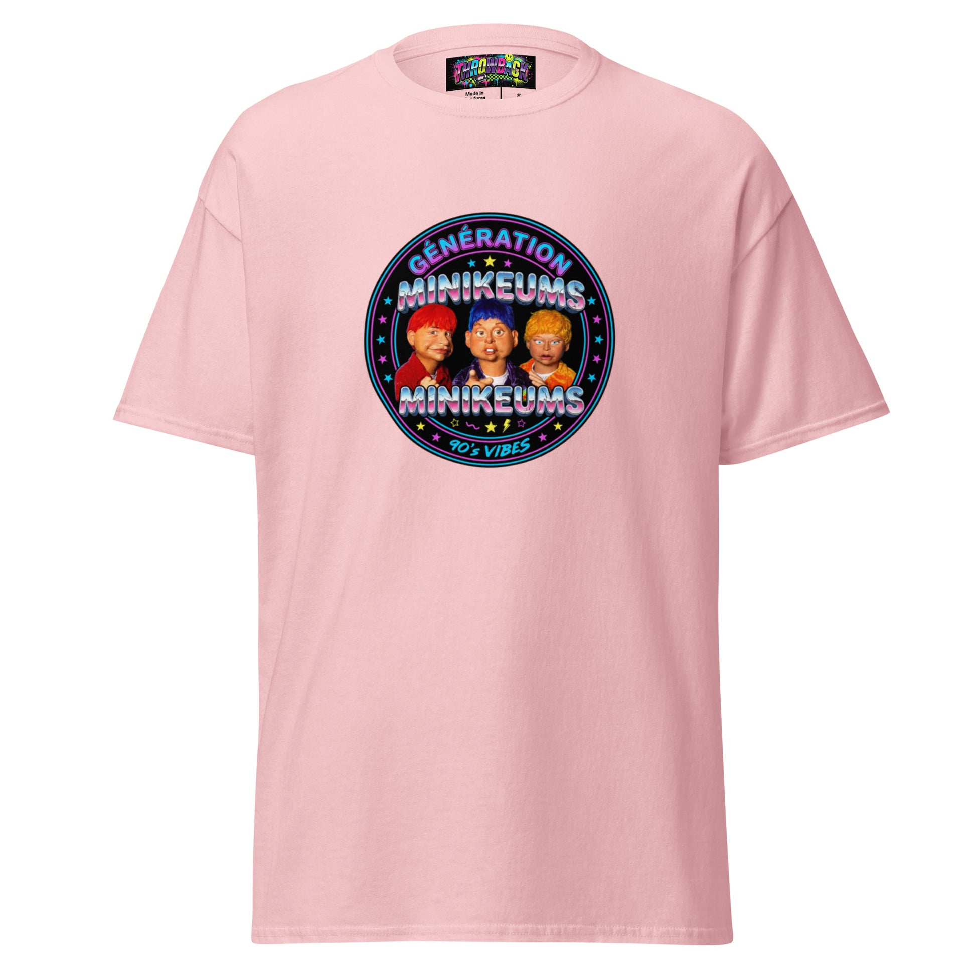 t-shirt génération minikeums 90s vibes nostalgie télévision unisexe taille l — Throwback