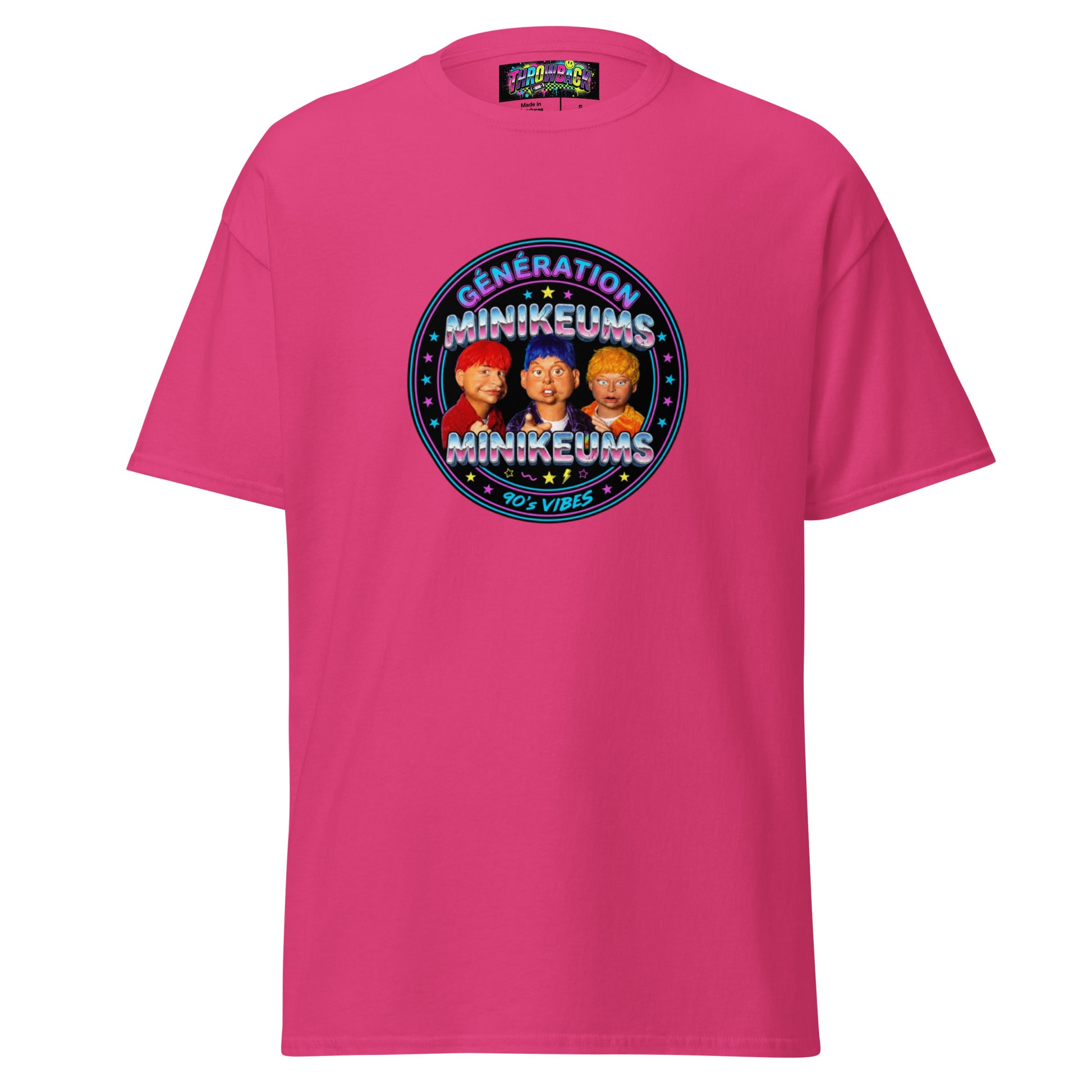 t-shirt rose génération minikeums rétro années 90 TV france 3 unisexe — Throwback