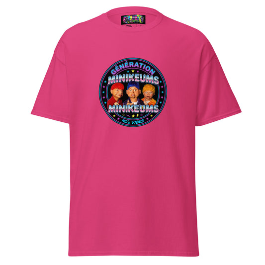 t-shirt rose génération minikeums rétro années 90 TV france 3 unisexe — Throwback
