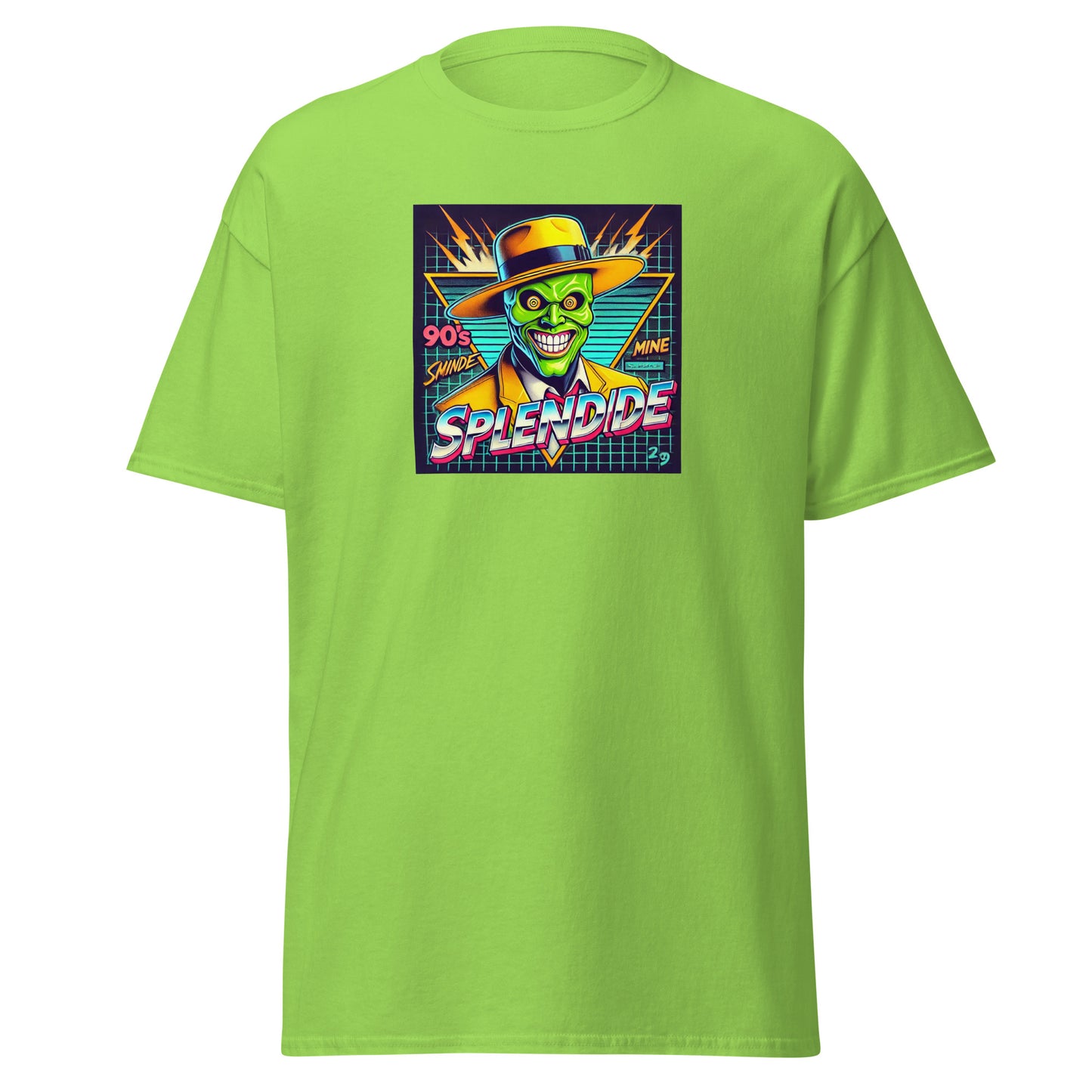t-shirt vert clair trickster années 90 graphic tee unisexe — Throwback